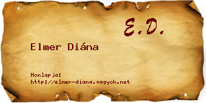 Elmer Diána névjegykártya
